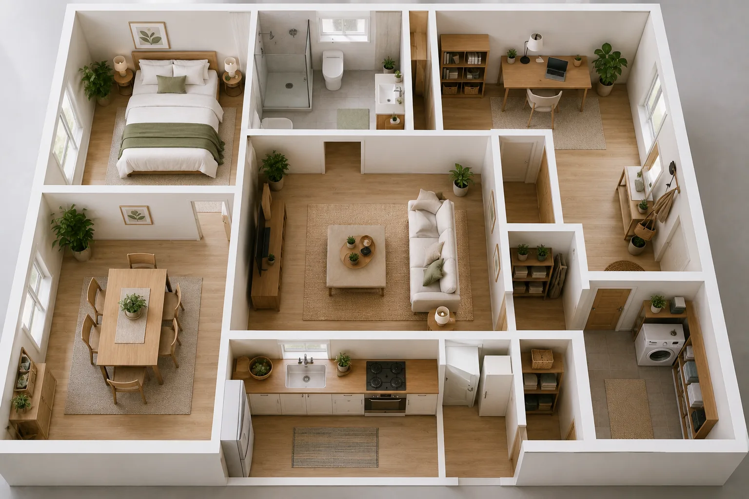 Cómo organizar la casa habitación por habitación